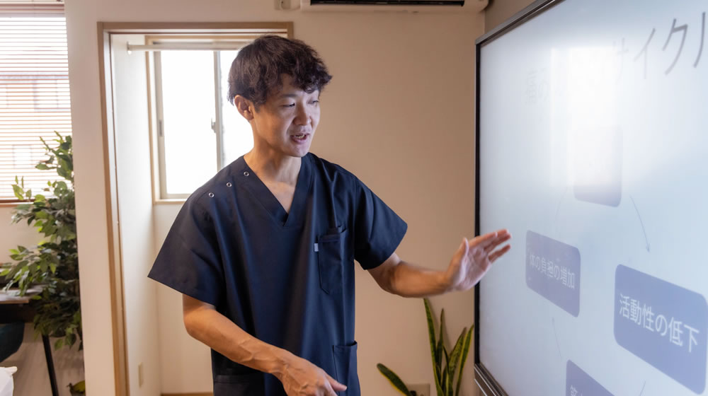 一人ひとりの「痛みの教科書」を作成